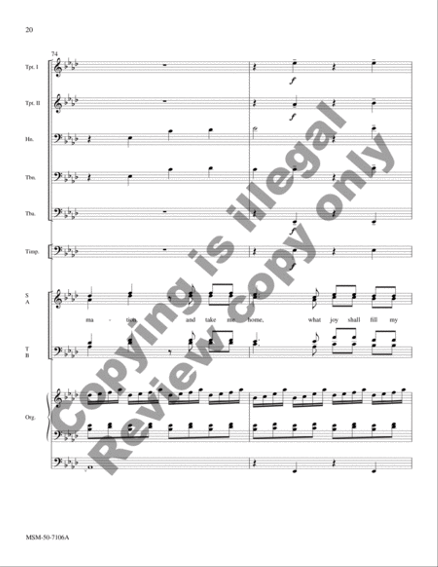 How Great Thou Art (Full Score) Choir scores gallery preview page 9