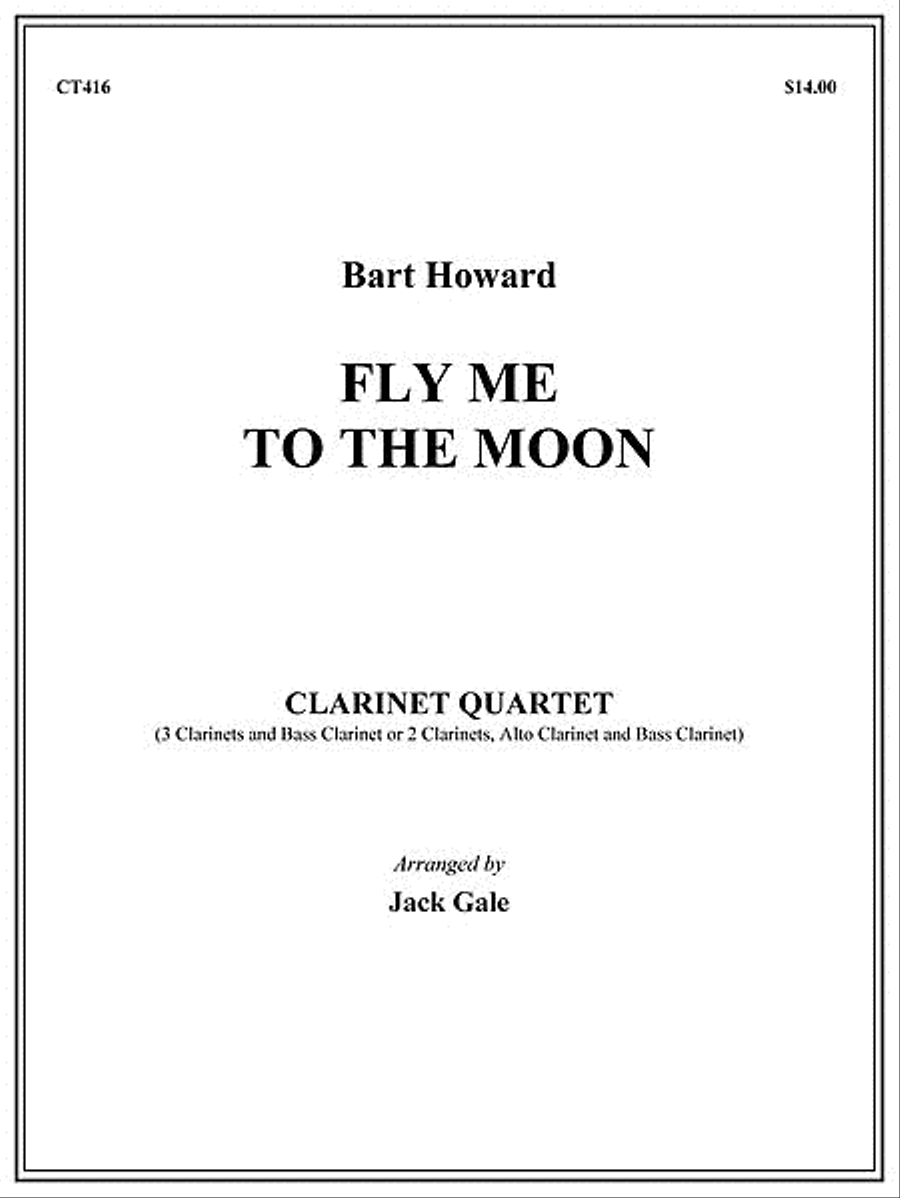 Fly Me To The Moon Clarinet Quartet scores gallery preview page 1