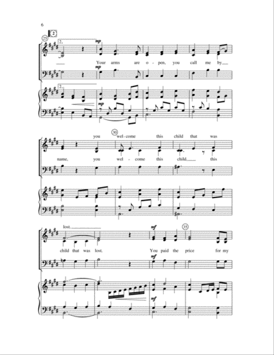 Shadow of the Cross 3-Part scores gallery preview page 4
