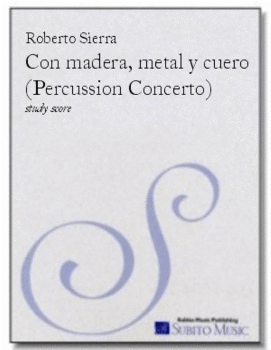 Con Madera, Metal y Cuero concerto Orchestra scores gallery preview page 1