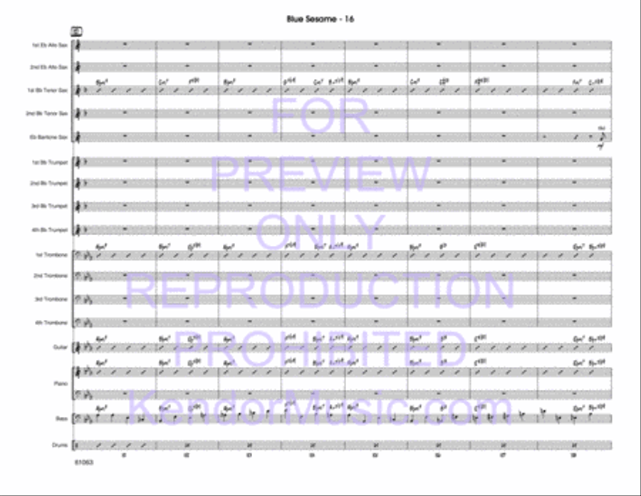 Blue Sesame Blue Sesame Jazz Ensemble scores gallery preview page 17