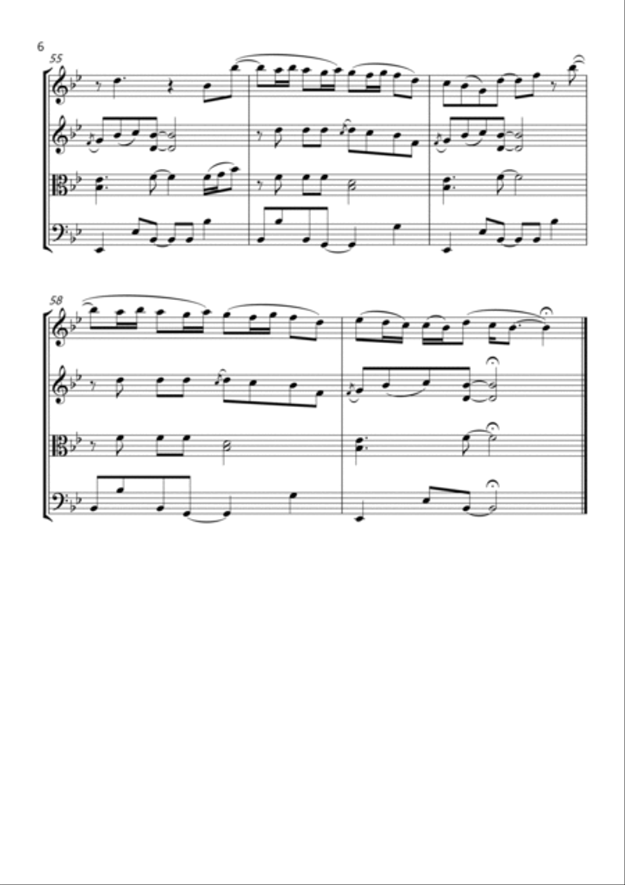 10,000 Hours 10,000 Hours String Quartet scores gallery preview page 6