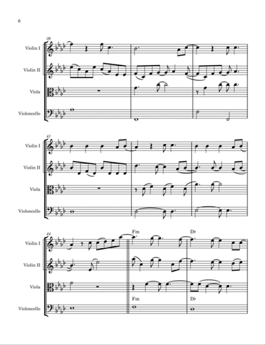 All Of Me String Quartet scores gallery preview page 6