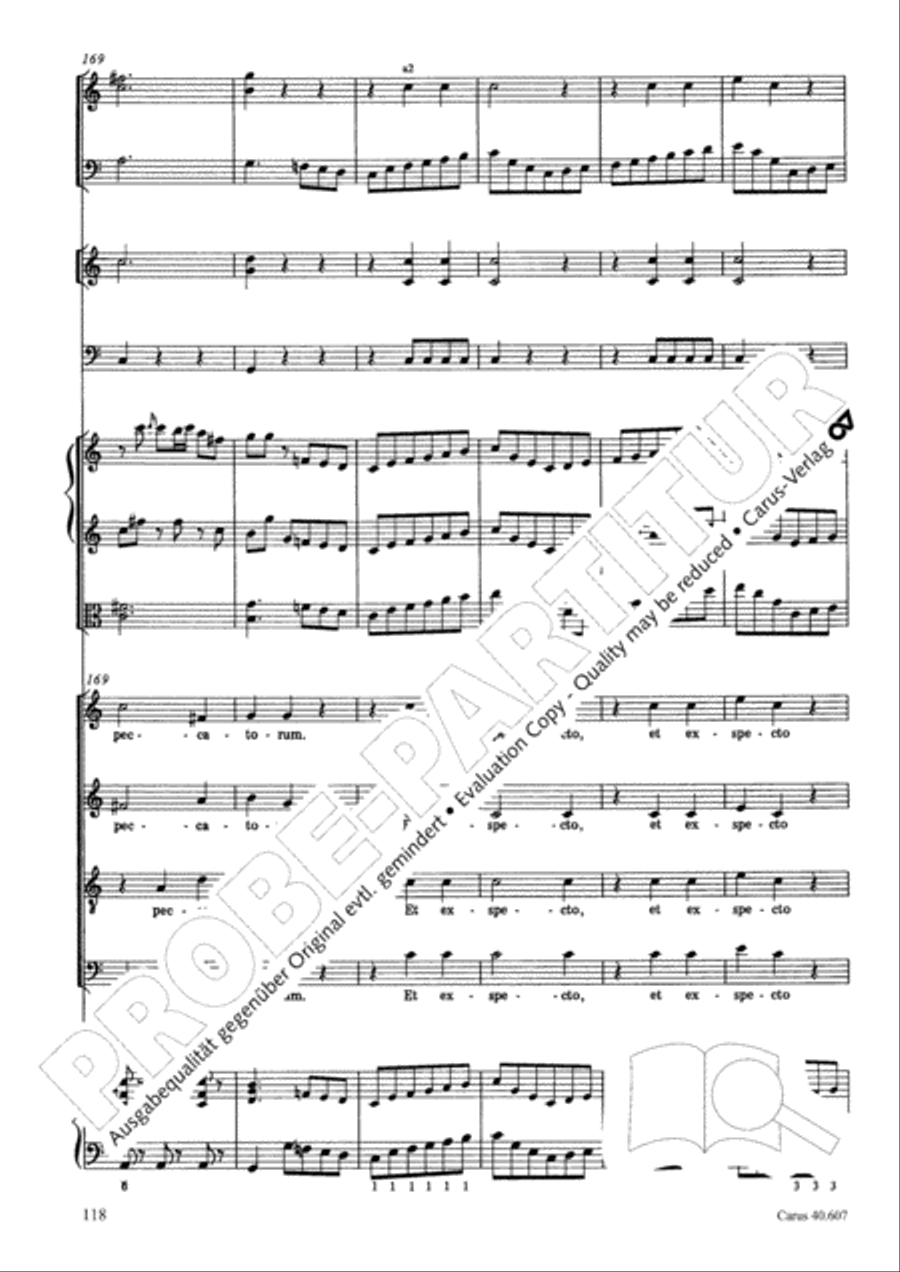 Mass in time of war (Missa in tempore belli) 4-Part scores gallery preview page 128