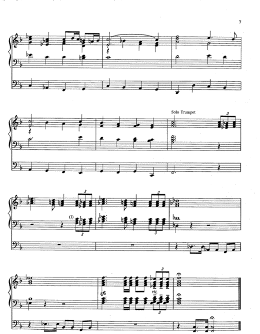 Fanfare and Prelude on God of Our Fathers Organ scores gallery preview page 3
