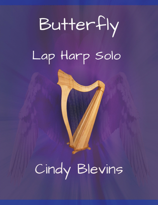 Book cover for Butterfly, original solo for Lap Harp