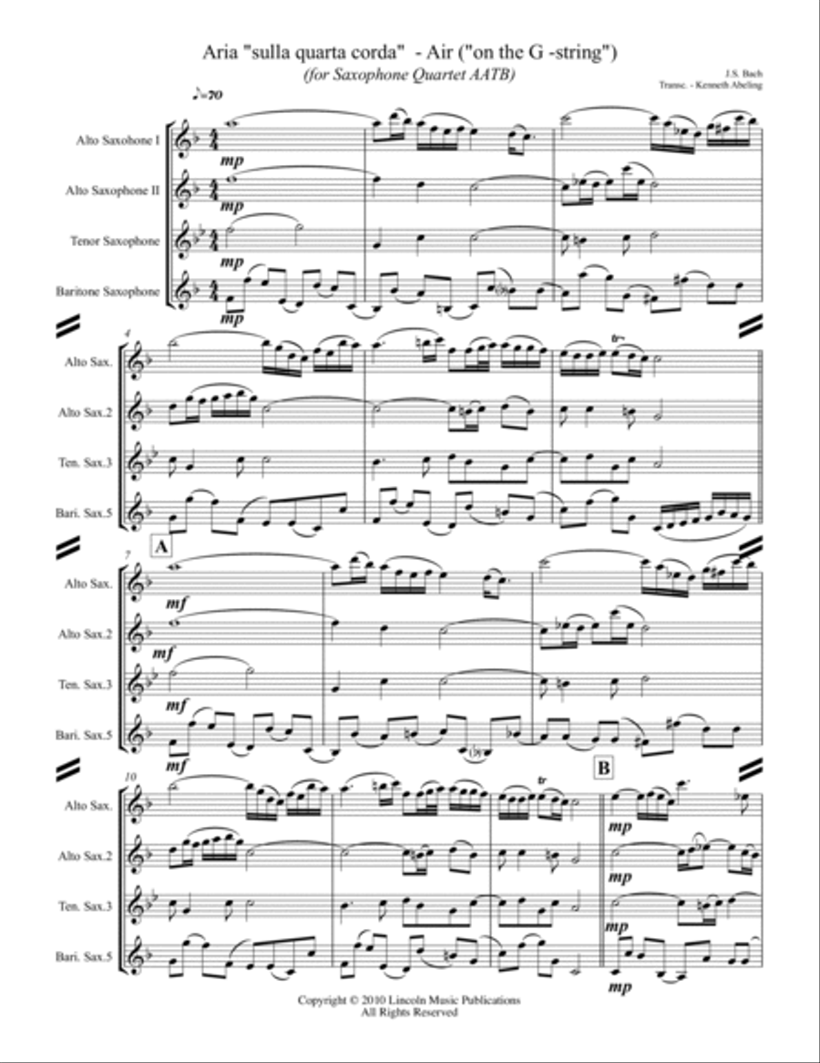 Bach - Aria 