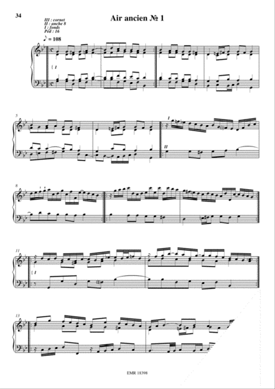 18 Preludes sur des airs anciens Organ scores gallery preview page 20
