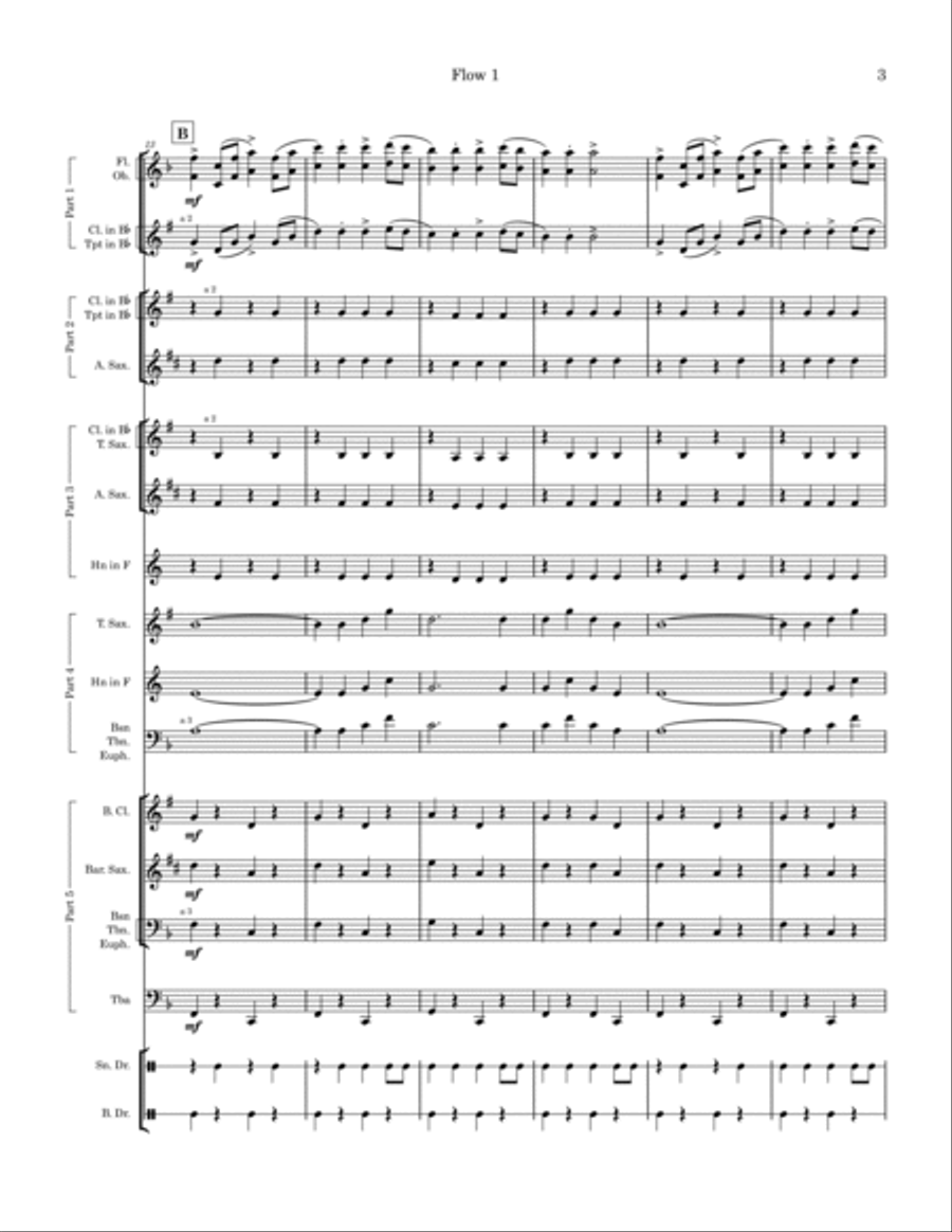 Hilo March Concert Band scores gallery preview page 3