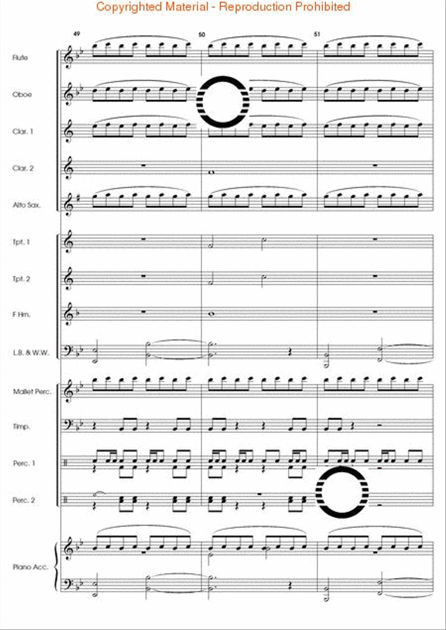 Agon Concert Band scores gallery preview page 14