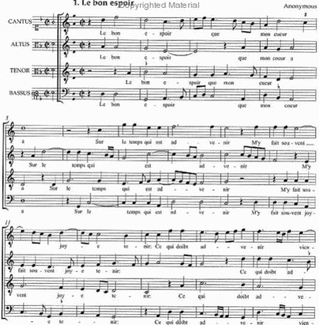 12 Chansons (C. 1530) - Score