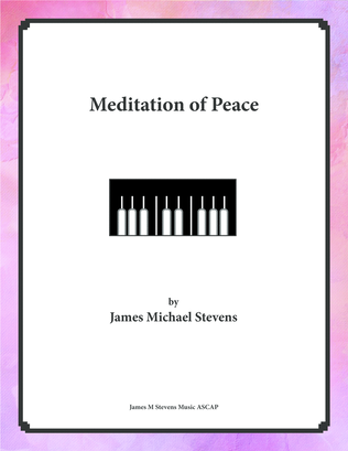 Book cover for Meditation of Peace