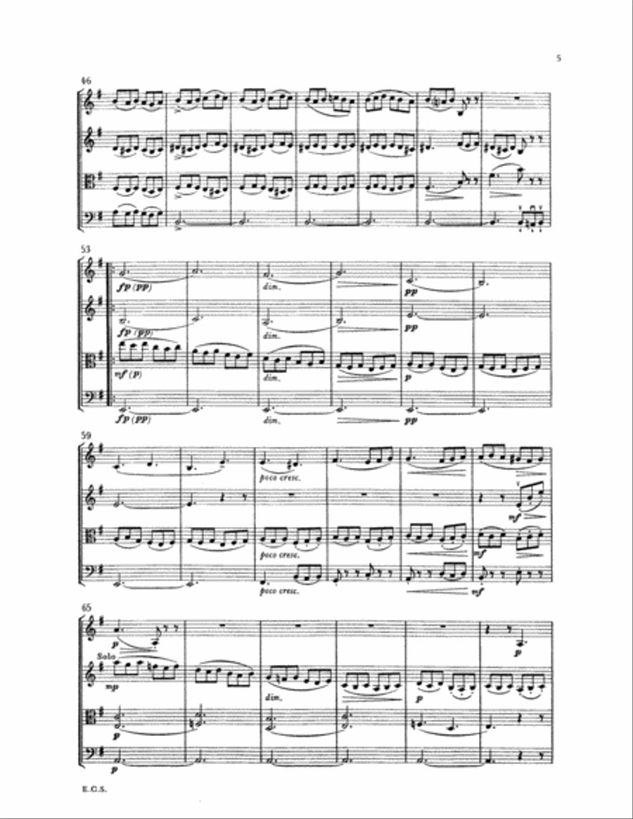 String Quartet No. 2 String Quartet scores gallery preview page 4
