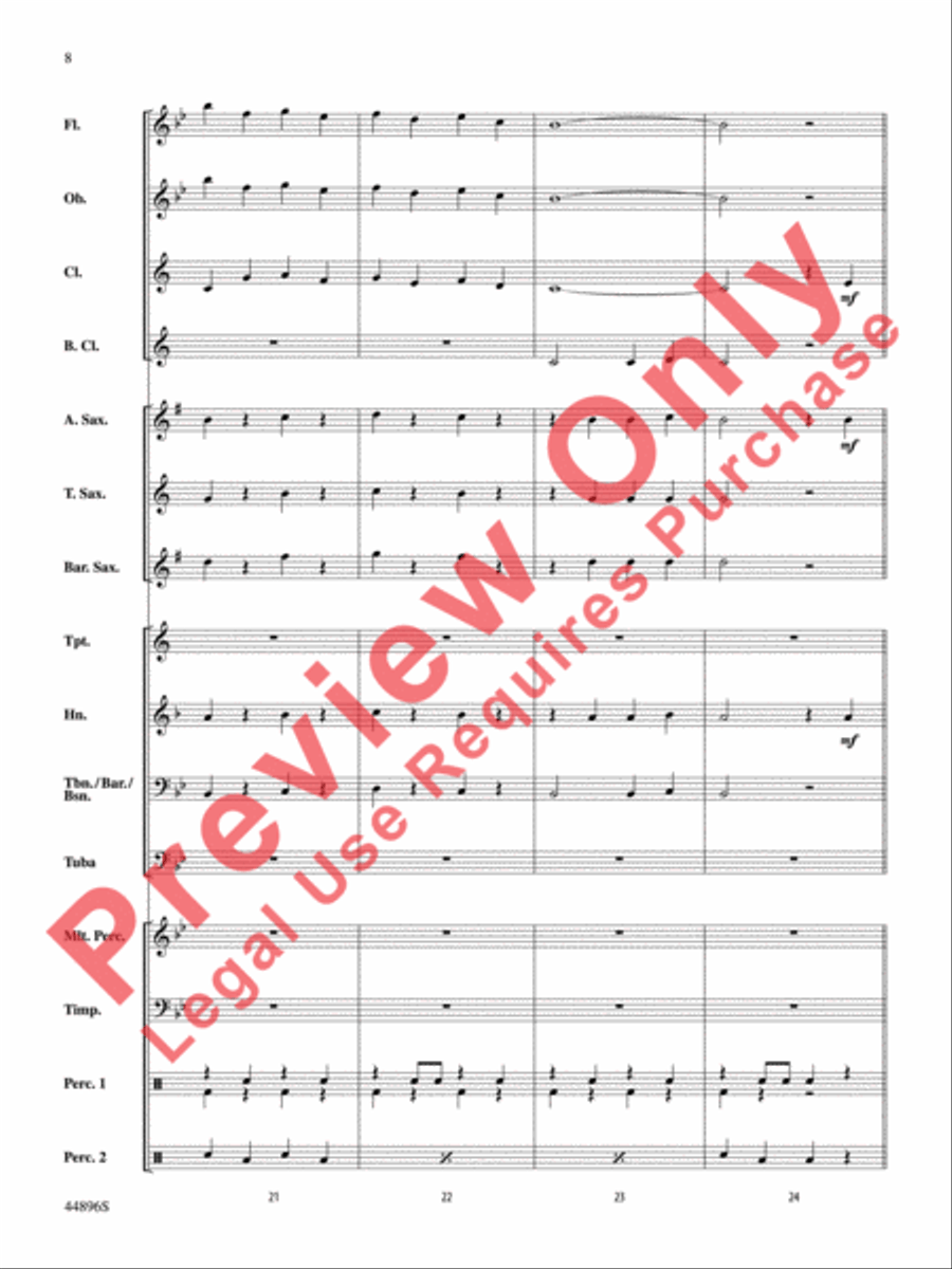 Promenade Promenade Concert Band scores gallery preview page 9
