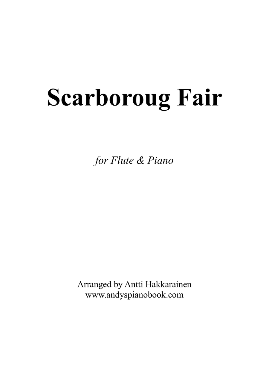 Scarborough Fair - Flute & Piano Flute Solo scores gallery preview page 1