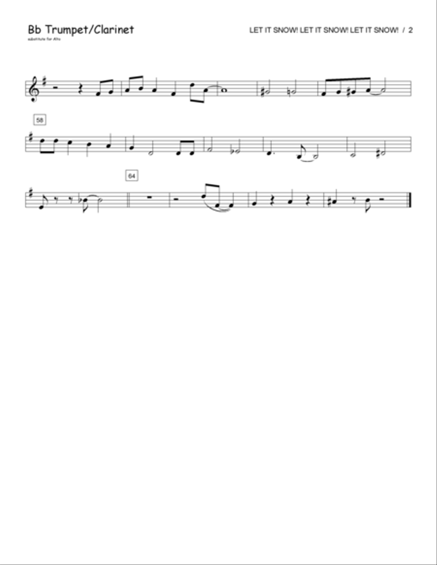 Let It Snow! Let It Snow! Let It Snow! Jazz Ensemble scores gallery preview page 5