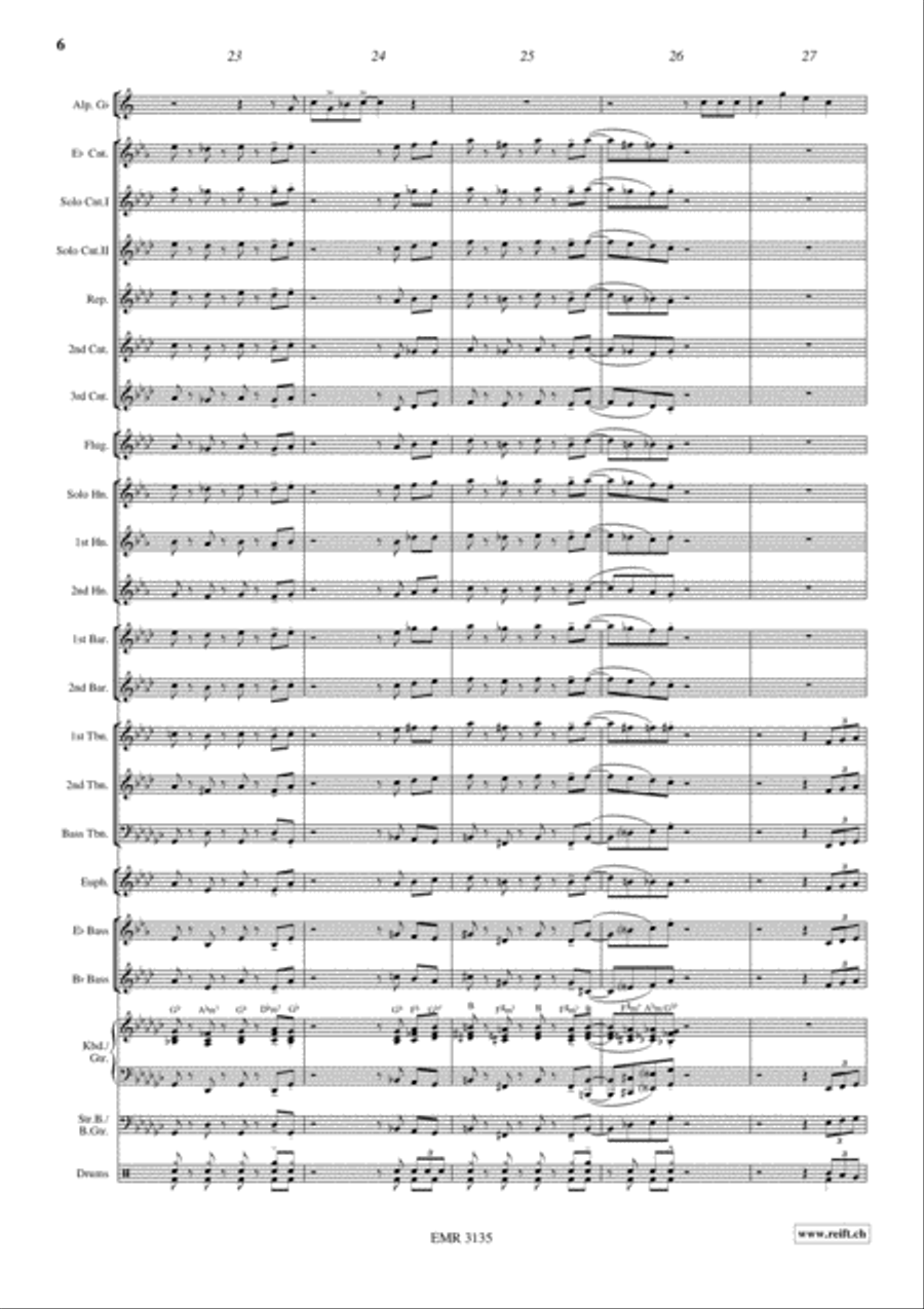 Alpine Cowboy Alpine Cowboy Brass Band scores gallery preview page 7