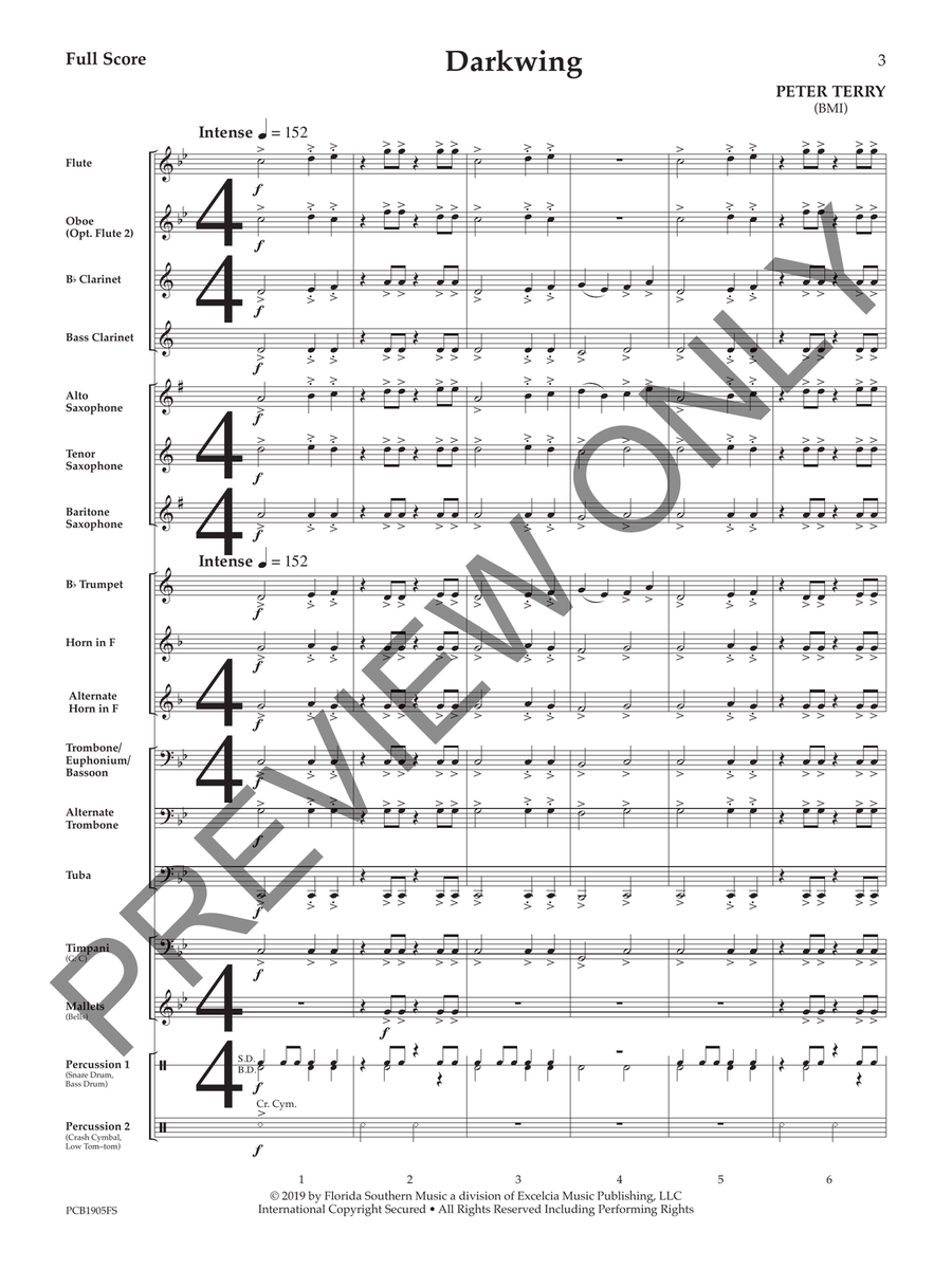 Darkwing Darkwing Concert Band scores gallery preview page 4