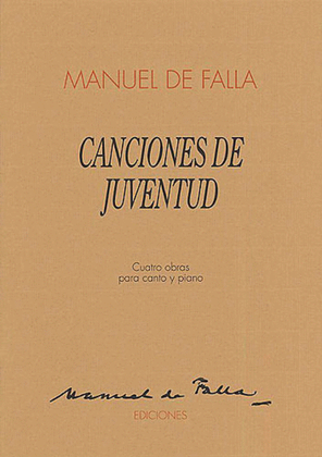 Book cover for Manuel De Falla: Canciones De Juventud