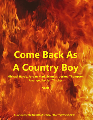 Book cover for Comeback As A Country Boy