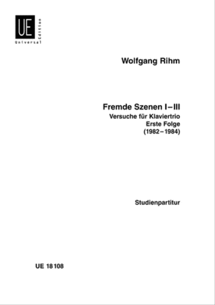 Fremde Szenen I Study Score scores gallery preview page 1