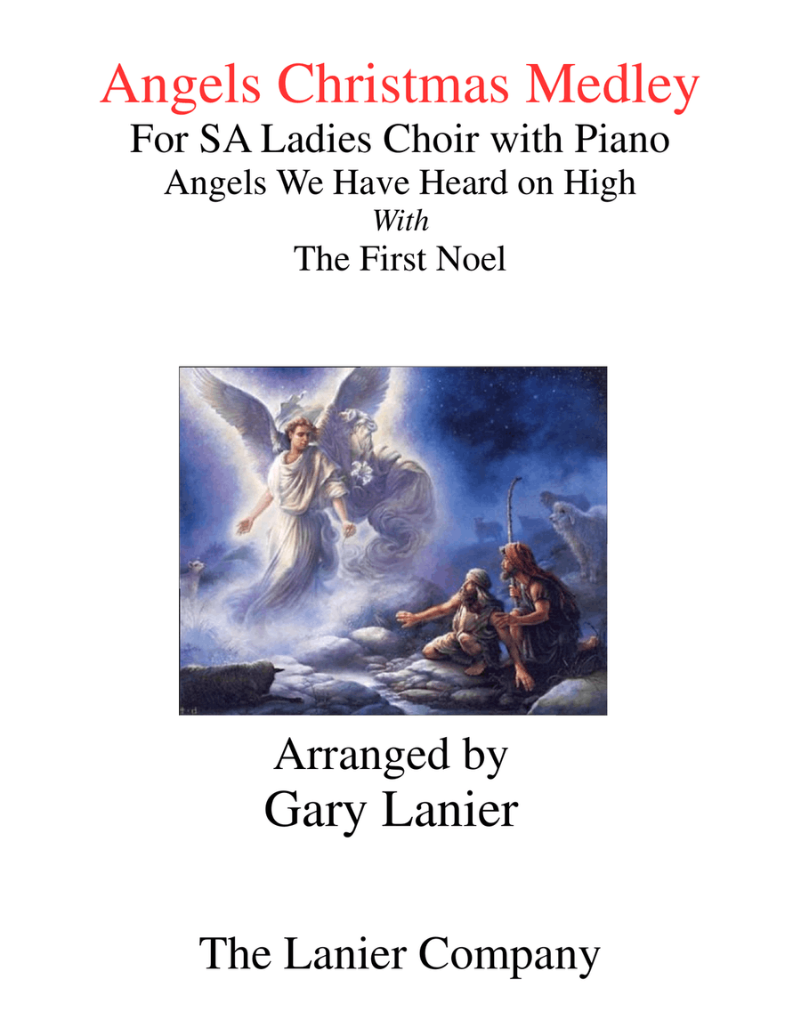 ANGELS CHRISTMAS MEDLEY (for SA Ladies Choir with Piano) SA scores gallery preview page 1