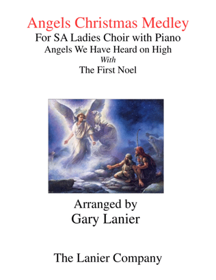 Book cover for ANGELS CHRISTMAS MEDLEY (for SA Ladies Choir with Piano)