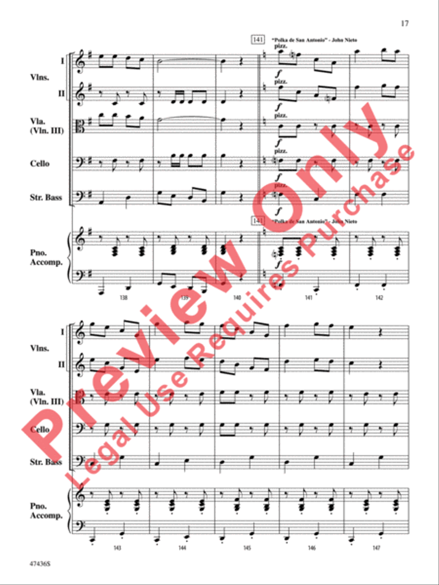 La Fiesta de Cuerdas String Orchestra scores gallery preview page 18
