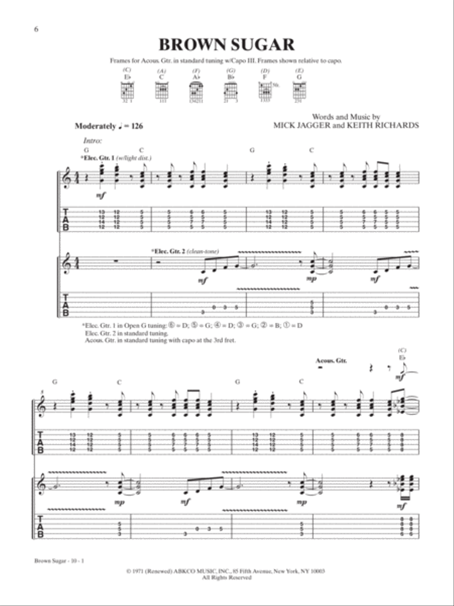 Ultimate Guitar Play-Along Rolling Stones Electric Guitar scores gallery preview page 4
