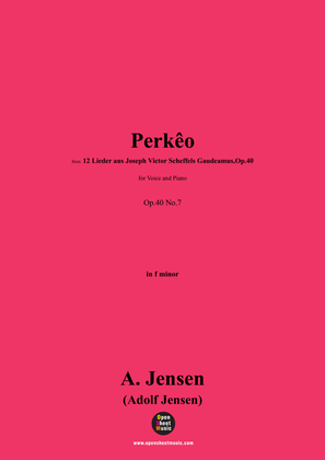 A. Jensen-Perkêo,in f minor,Op.40 No.7
