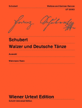 Book cover for Waltzes and German Dances