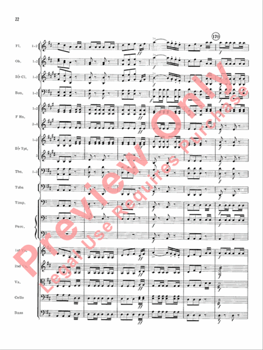 William Tell Overture Full Orchestra scores gallery preview page 25