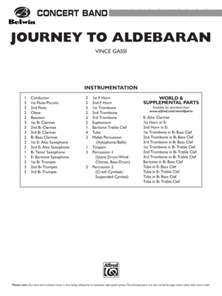 Journey to Aldebaran: Score