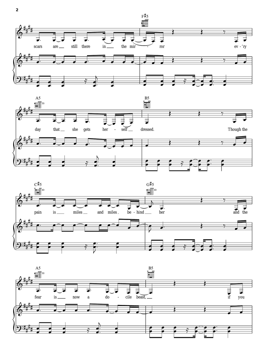 I Run For Life I Run For Life Piano, Vocal, Guitar scores gallery preview page 2