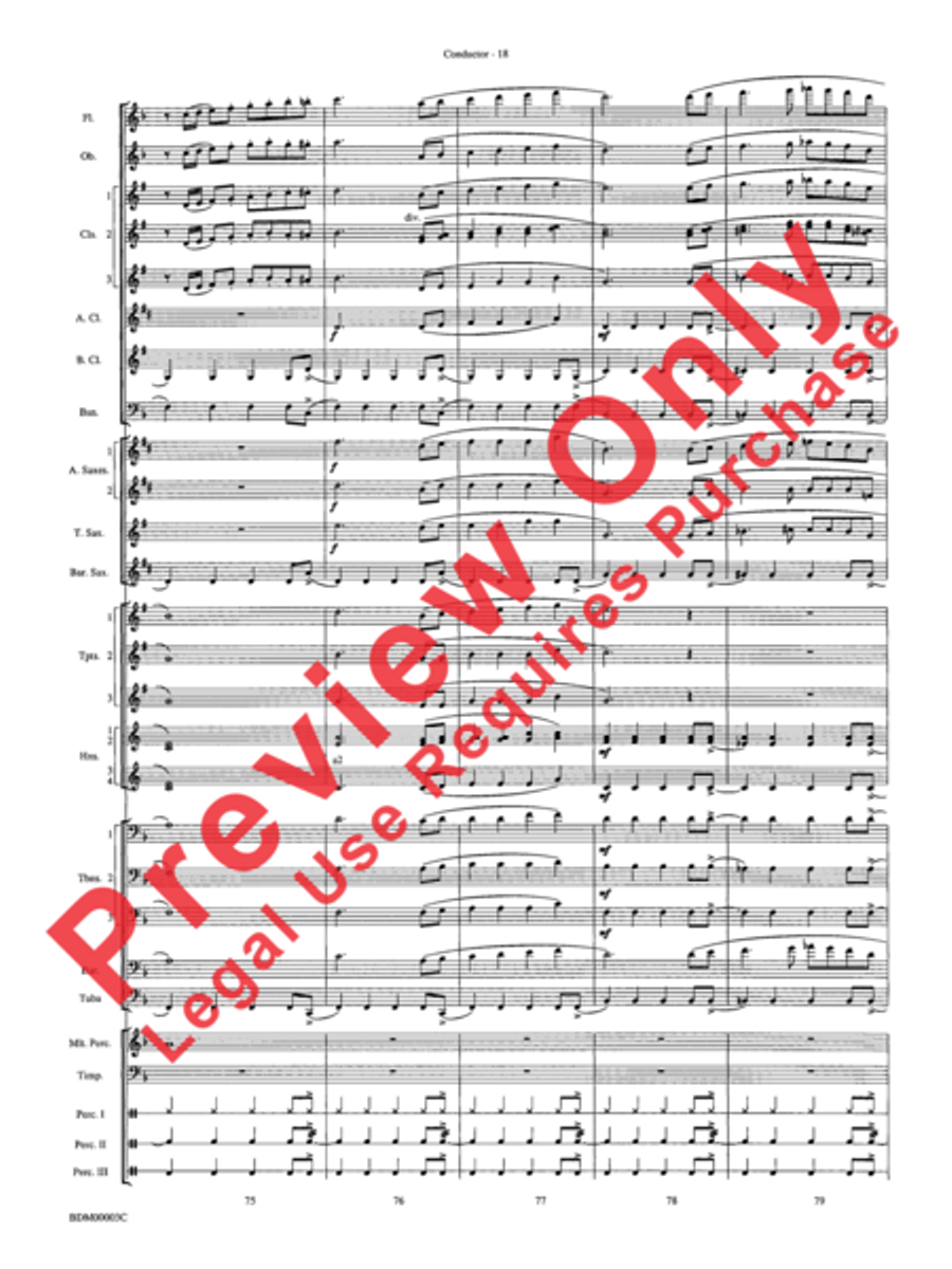 Overture de Argentina Overture de Argentina Concert Band scores gallery preview page 20