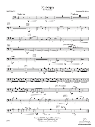 Soliloquy for Orchestra: Bassoon