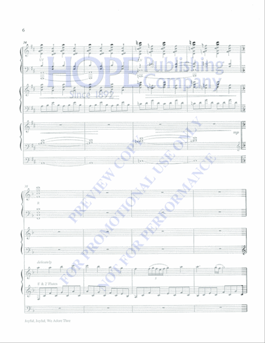 Joyful, Joyful, We Adore Thee 4-Part scores gallery preview page 6