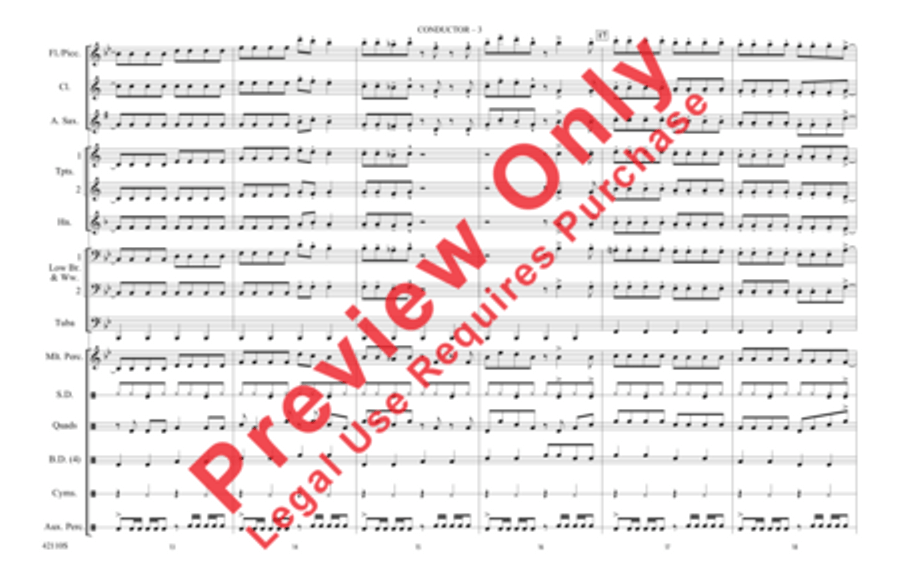 Funkytown Marching Band scores gallery preview page 4