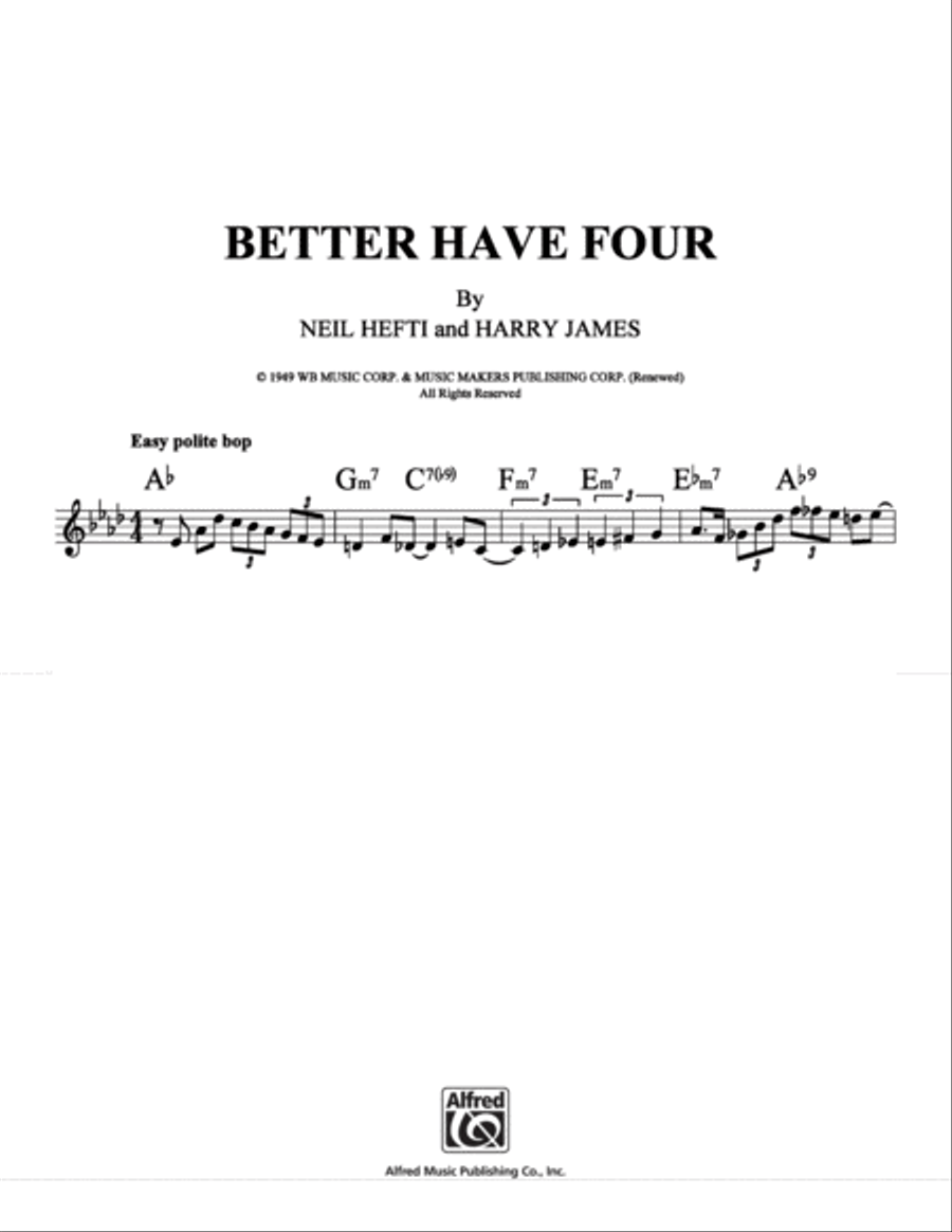 Better Have Four School and Community scores gallery preview page 1