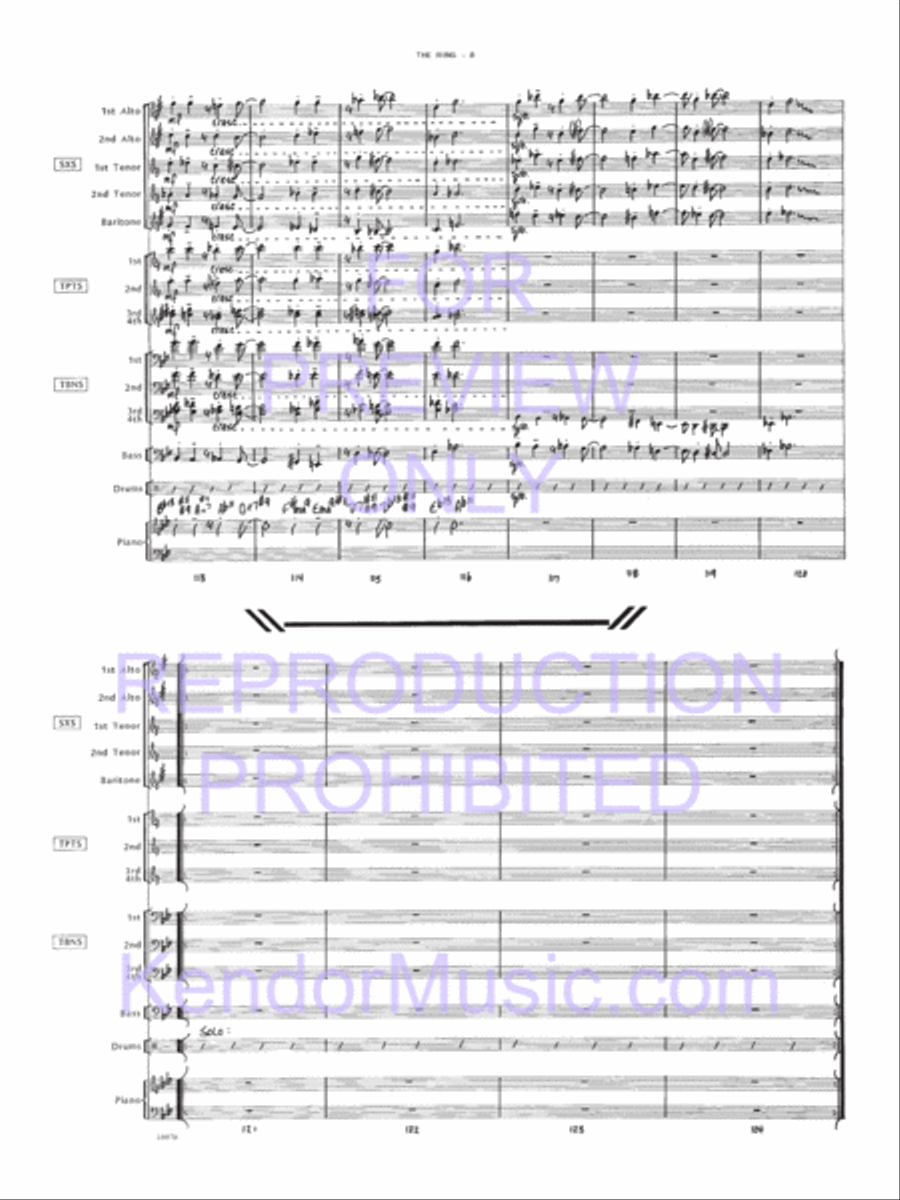Ring, The Jazz Ensemble scores gallery preview page 9