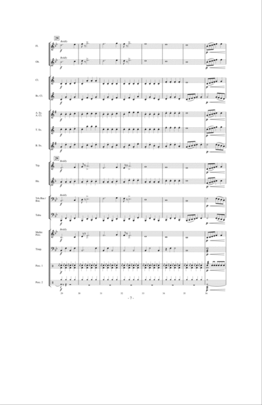 March Grandioso Concert Band scores gallery preview page 6
