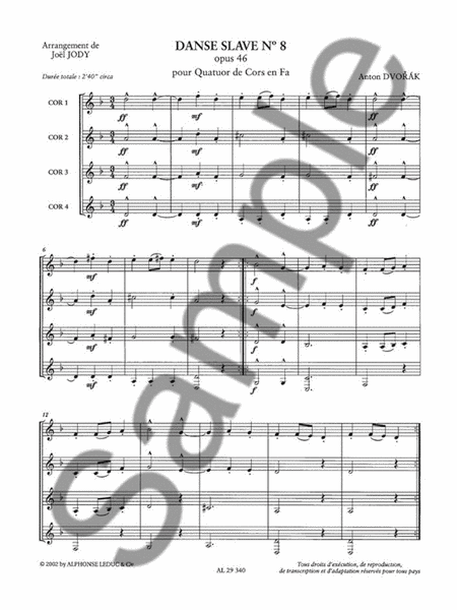 Danse Slave No.8, Op.46 (horns 4)