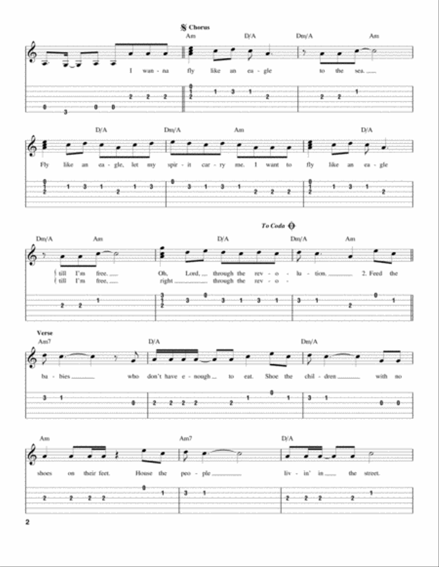 Fly Like An Eagle Acoustic Guitar scores gallery preview page 2