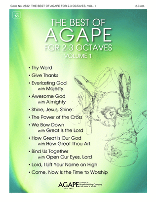 Book cover for The Best of Agape for 2-3 Octaves, Vol. 1-Digital Download