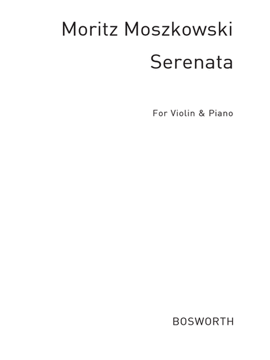Serenade For Violin And Piano Op.15 No.1