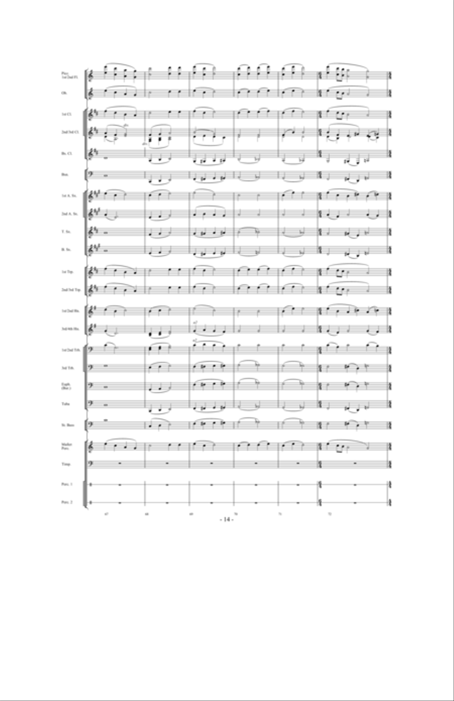 Celebration Folklorique Concert Band scores gallery preview page 13