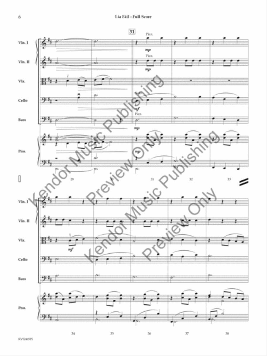 Lia Fáil String Orchestra scores gallery preview page 7