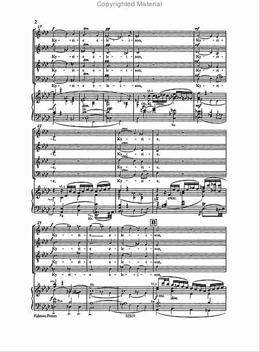 Mass in F minor WAB 28 (Vocal Score) 4-Part scores gallery preview page 3