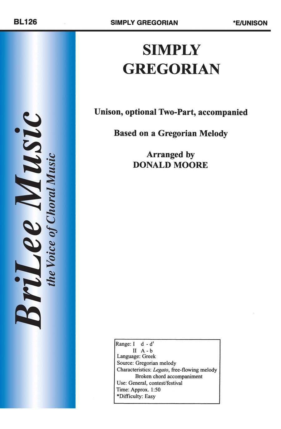 Simply Gregorian Simply Gregorian Unison Choir scores gallery preview page 1