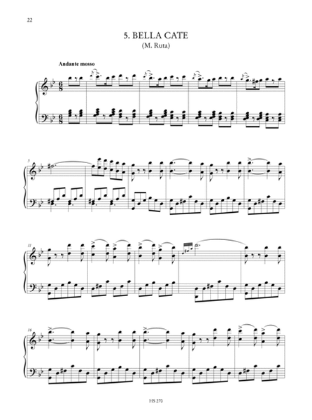 Le Serenate del Vesuvio. 6 melodie popolari trascritte e variate in forma di studi Op. 12 for Solo Harp
